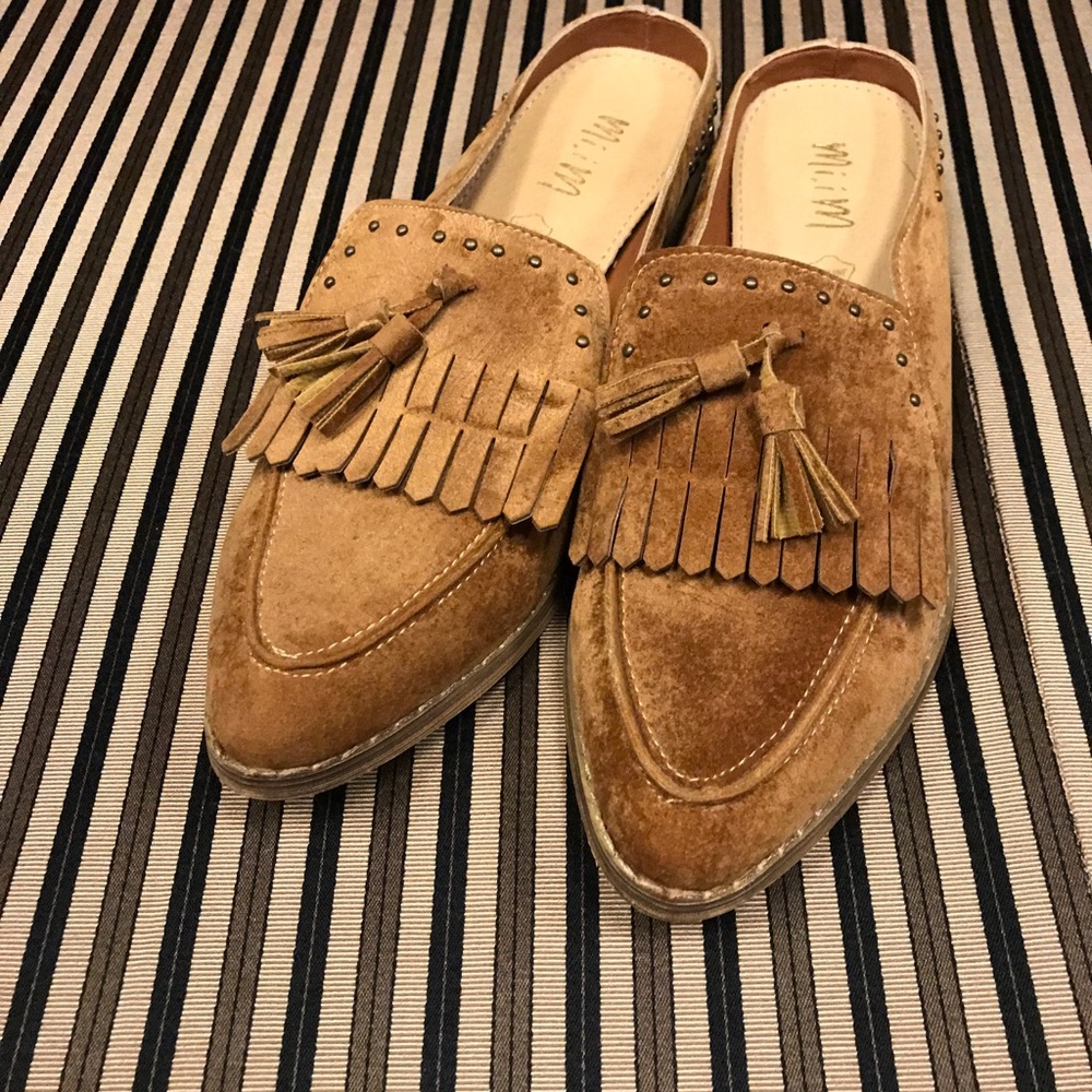 Brown loafers